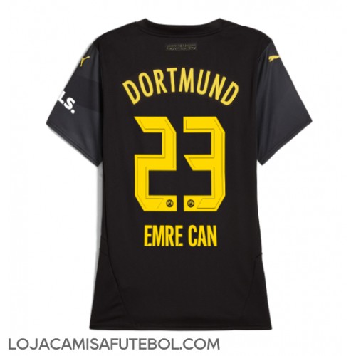 Camisa de Futebol Borussia Dortmund Emre Can #23 Equipamento Secundário Mulheres 2024-25 Manga Curta